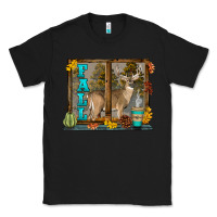 Black White Tailed Buck Fall Classic Tee - LillyAllenDesigns