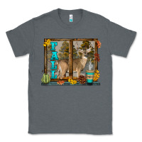 Charcoal Heather White Tailed Buck Fall Classic Tee - LillyAllenDesigns