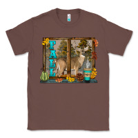 Chestnut White Tailed Buck Fall Classic Tee - LillyAllenDesigns