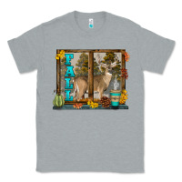 Heather Grey White Tailed Buck Fall Classic Tee - LillyAllenDesigns
