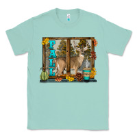 Seafoam White Tailed Buck Fall Classic Tee - LillyAllenDesigns
