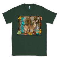 Sports Green White Tailed Buck Fall Classic Tee - LillyAllenDesigns