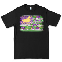 Black mardi gras duck call flag Premium Tee - MaliasSmallBusiness