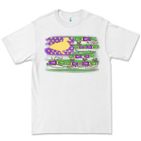 White mardi gras duck call flag Premium Tee - MaliasSmallBusiness