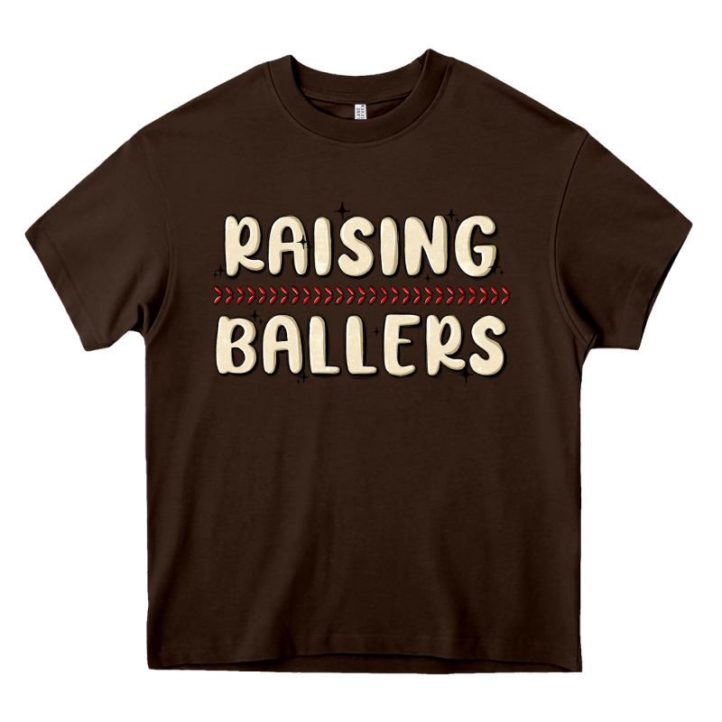 Raising Ballers Heavy Core Tee by MaliasSmallBusiness | Teevron