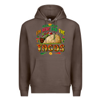 Coffee I'm here for the tacos Premium Hoodie - FaDigitalArtStudio