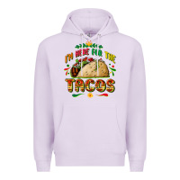 Lilac I'm here for the tacos Premium Hoodie - FaDigitalArtStudio