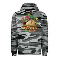 Slate Camo I'm here for the tacos Premium Hoodie - FaDigitalArtStudio