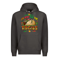 Smoke I'm here for the tacos Premium Hoodie - FaDigitalArtStudio