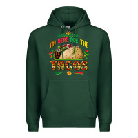 Sports Green I'm here for the tacos Premium Hoodie - FaDigitalArtStudio