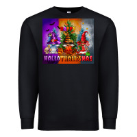 Black happy hallothanksmas Premium Sweatshirt - FaDigitalArtStudio