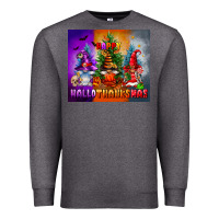 Charcoal Heather happy hallothanksmas Premium Sweatshirt - FaDigitalArtStudio
