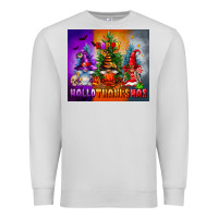 Dove Grey happy hallothanksmas Premium Sweatshirt - FaDigitalArtStudio