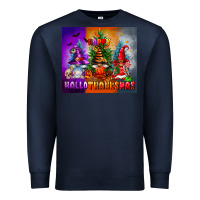 Navy happy hallothanksmas Premium Sweatshirt - FaDigitalArtStudio