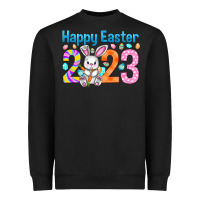 Black Happy Easter 2023 Easter Day Heavyweight Sweatshirt - HowdyJamesFarm