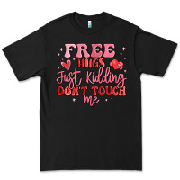Black free hugs just kidding don't touch me Premium Tee - MaliasSmallBusiness