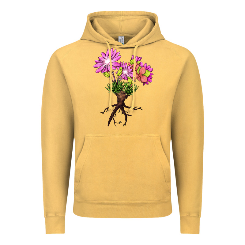 Bitterroot Flower Illustrations Vintage Hoodie by LillyAllenDesigns | Teevron