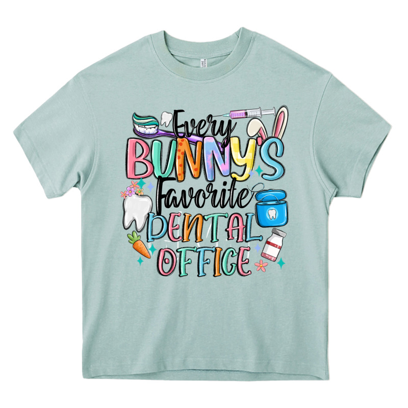 Every Bunnys Favorite Dental Office Heavy Core Tee by MaliasSmallBusiness | Teevron