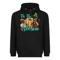 Black tis the season Heavyweight Hoodie - BundleAndBundleShop