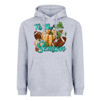 Heather Grey tis the season Heavyweight Hoodie - BundleAndBundleShop