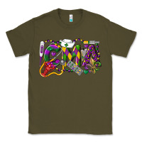 Army Green CMA Certified Medical Assistant Mardi Gras Classic Tee - LillyAllenDesigns