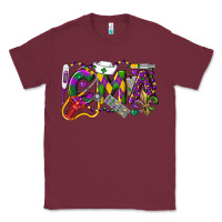 Burgundy CMA Certified Medical Assistant Mardi Gras Classic Tee - LillyAllenDesigns