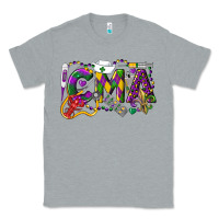 Heather Grey CMA Certified Medical Assistant Mardi Gras Classic Tee - LillyAllenDesigns