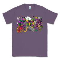 Lavender CMA Certified Medical Assistant Mardi Gras Classic Tee - LillyAllenDesigns