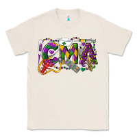 Natural CMA Certified Medical Assistant Mardi Gras Classic Tee - LillyAllenDesigns