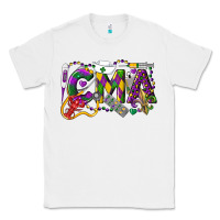 White CMA Certified Medical Assistant Mardi Gras Classic Tee - LillyAllenDesigns