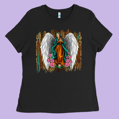 Lady Of Guadalupe Ladies Tee Designed By Jasminsmagicworld