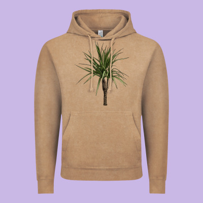 Dracaena Marginata Vintage Hoodie Designed By Lillyallendesigns