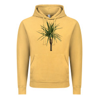 Vintage Mustard Dracaena Marginata Vintage Hoodie - LillyAllenDesigns