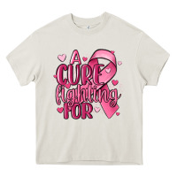 Cream a cure fighting for Heavy Core Tee - MaliasSmallBusiness