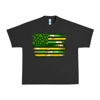 Pigment Black st patrick's day american flag Urban Heavy Tee - Artiststas