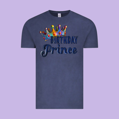 Birthday Prince Vintage Tee Designed By Artiststas
