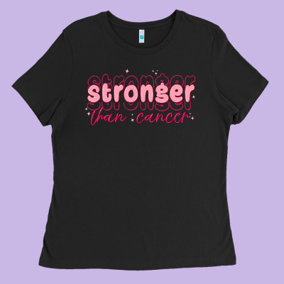 Stronger Than Cancer Ladies Tee Designed By Maliassmallbusiness