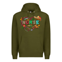 Army Green Cinco de mayo Nurse Premium Hoodie - FaDigitalArtStudio