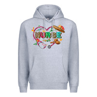 Heather Grey Cinco de mayo Nurse Premium Hoodie - FaDigitalArtStudio