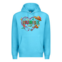 Ocean Blue Cinco de mayo Nurse Premium Hoodie - FaDigitalArtStudio
