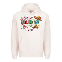 Pale Pink Cinco de mayo Nurse Premium Hoodie - FaDigitalArtStudio