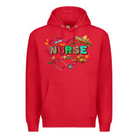 Red Cinco de mayo Nurse Premium Hoodie - FaDigitalArtStudio
