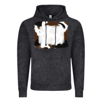 Vintage Black cowhide frames background Vintage Hoodie - RanaPortraitStore