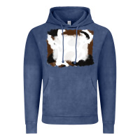 Vintage Denim cowhide frames background Vintage Hoodie - RanaPortraitStore
