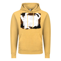 Vintage Mustard cowhide frames background Vintage Hoodie - RanaPortraitStore