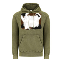 Cowhide Frames Background Vintage Hoodie | Teevron
