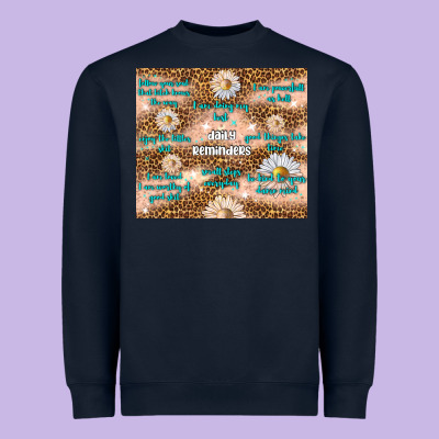 Daily Reminders Heavyweight Sweatshirt Designed By Tumblerdesignbyshophia