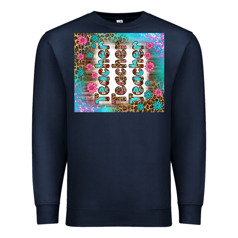 Teacher Gemstone And Pink Flower Tumbler Premium Sweatshirt by BundleAndBundleShop | Teevron
