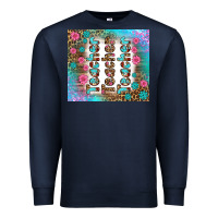 Navy teacher gemstone and pink flower tumbler Premium Sweatshirt - BundleAndBundleShop