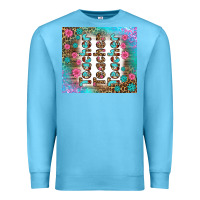 Ocean Blue teacher gemstone and pink flower tumbler Premium Sweatshirt - BundleAndBundleShop